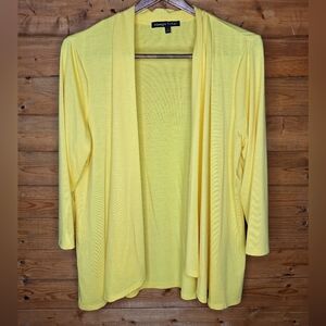 ❤️ Always Indigo Women's Vibrant Yellow Soft Cardigan Size L